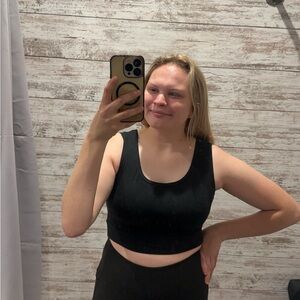 Stylish Black Women's Crop Top